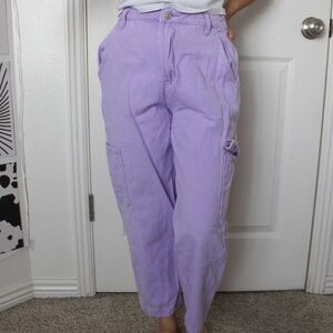 Women's Lavender Cargo Pants